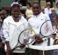 Serena and Venus Williams at Wimbledon 2000